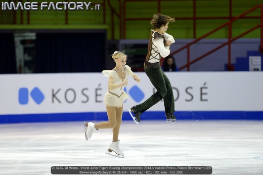 2013-02-28 Milano - World Junior Figure Skating Championships 2314 Annabelle Prolss- Ruben Blommaert GER